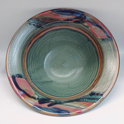 #220111 Bowl Green $42 at Hunter Wolff Gallery